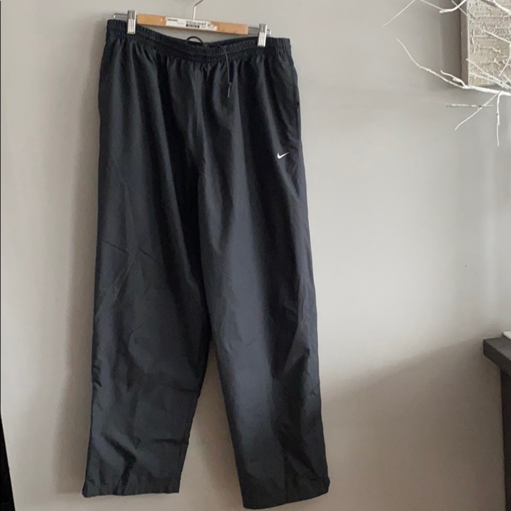 Nike dark grey windbreaker pants